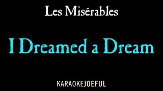 Video thumbnail of "I Dreamed A Dream Les Miserables Authentic Orchestral Karaoke Instrumental (full version)"