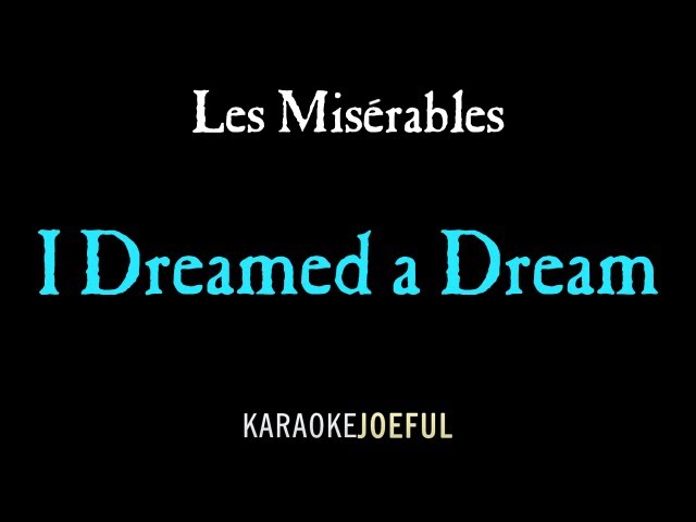 I Dreamed A Dream Les Miserables Authentic Orchestral Karaoke Instrumental (full version) class=