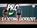 How to shoot a basketball  full shooting workout with professional basketball player jordan schakel