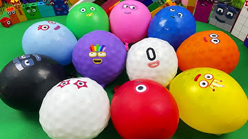 Numberblocks - Relaxing Orbeez With Balloons | Satisfying Orbeez Video ASMR