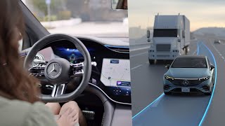 Mercedes Automatic Lane Change - #ces2023