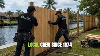 Fence Company in Palm Beach Gardens, FL | Alpha Fence Specialists Since 1974