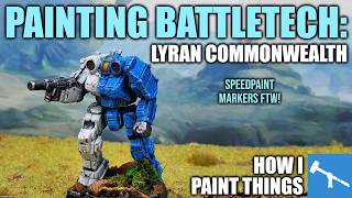 Painting Lyran Commonwealth - Super Quick Battletech! [How I Paint Things]