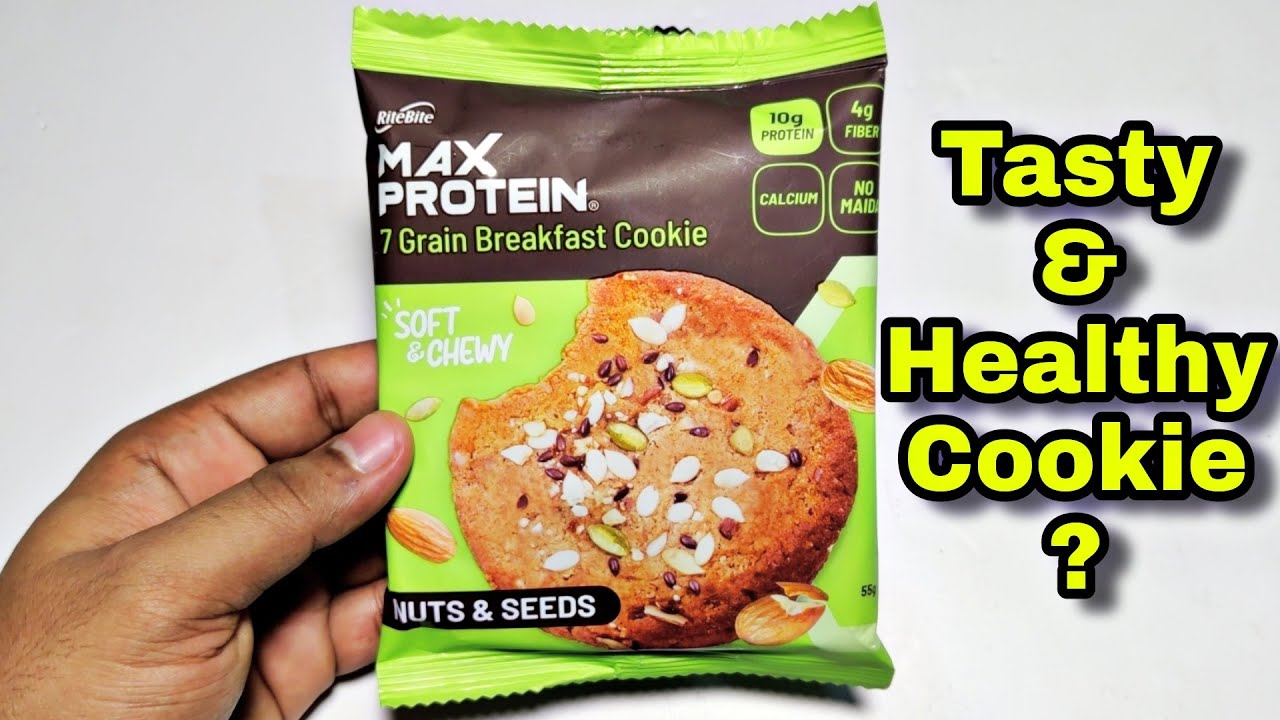 RiteBite Max Protein 7 Grain Breakfast Cookie | Ingredients/Recipe, Taste, Price | 7 Grains Cookie?🍪