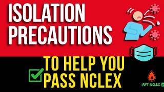 NCLEX Infection Control Made Easy | Contact Droplet Airborne Isolation Precautions + Mnemonics