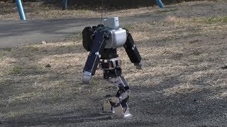 ヒューマノイドロボットによる不整地歩行の実験（The experiment which walks an irregular ground.）