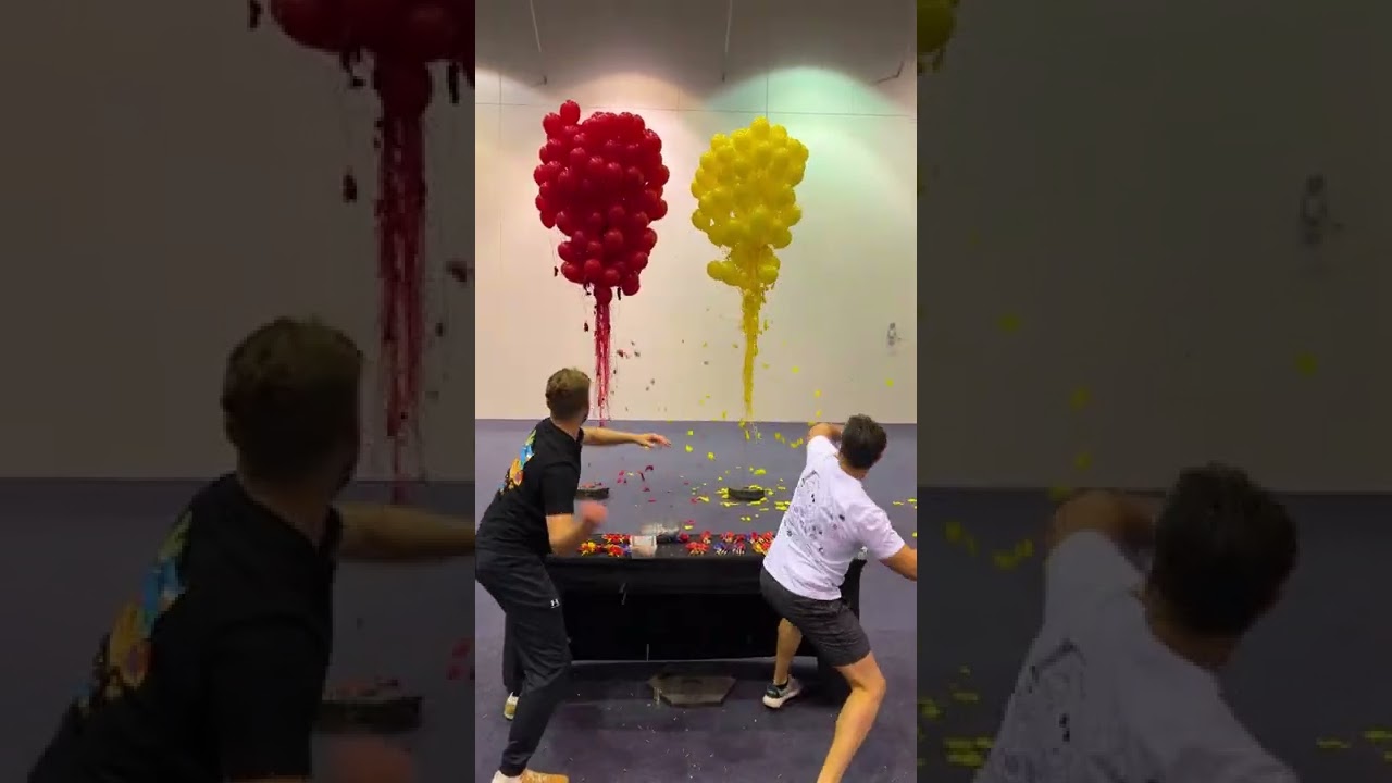 Our MOST INTENSE Balloon Popping Race!! -