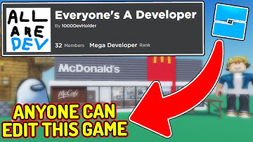 ANYONE CAN EDIT THIS GAME (Roblox Devlog)