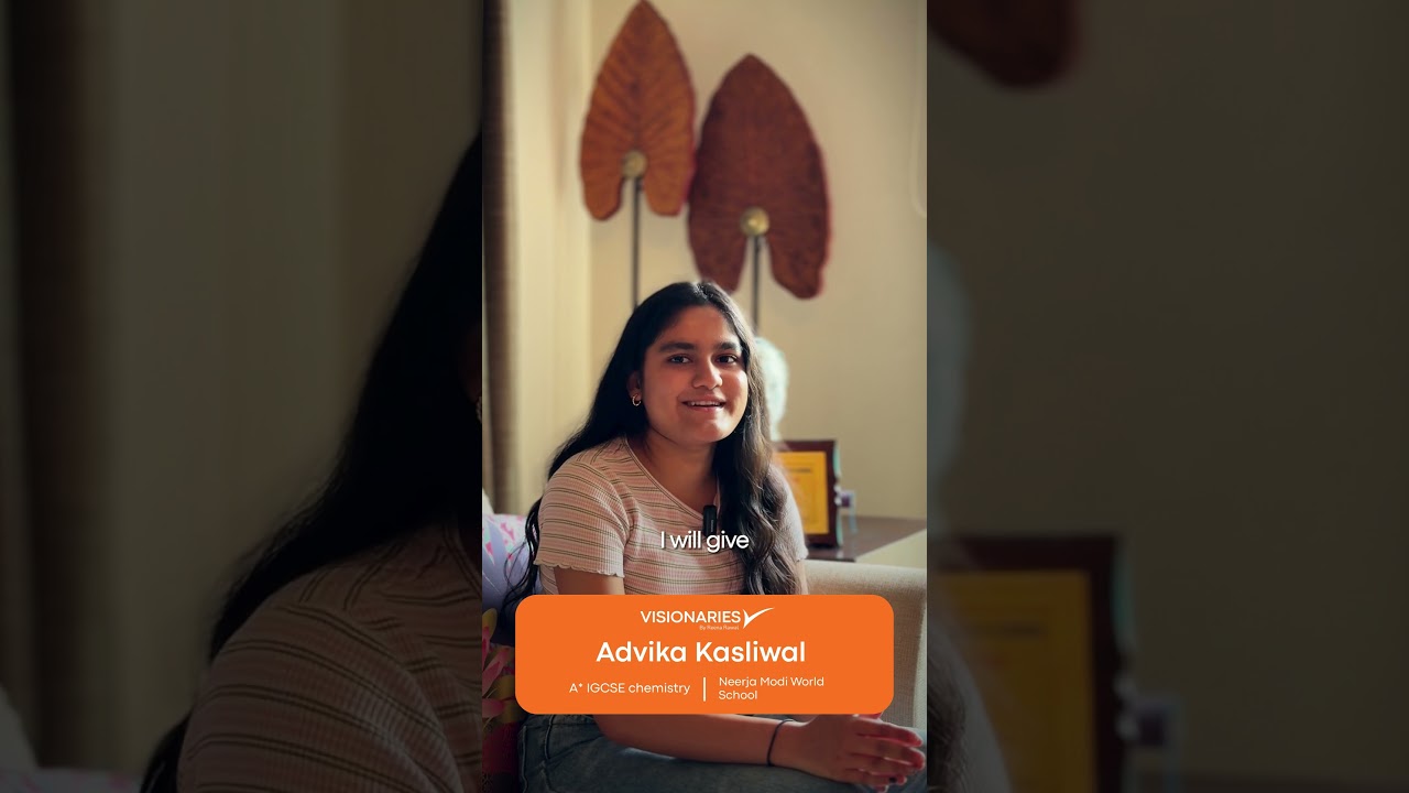 Advika Kasliwal — IGCSE Science · A* · School Topper
