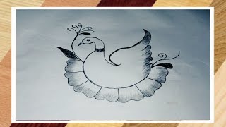 Simple and easy peacock design for beginners / stylish peacock drawing by Limu Art Gallery 219 views 9 months ago 3 minutes, 48 seconds