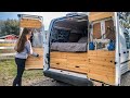 VAN TOUR! Ford Transit Connect Tiny Camper for TWO People