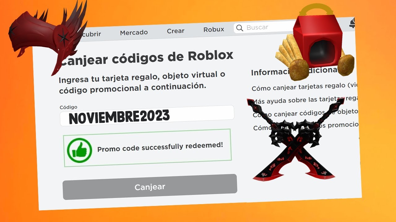 Lista de Códigos Roblox Actualizados (Noviembre 2023) - TodoRoblox