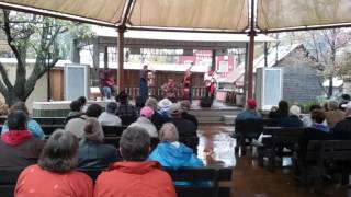 99 Year Old Violet Hensley At Silver Dollar City Gazebo Stage With The Homestead Pickers