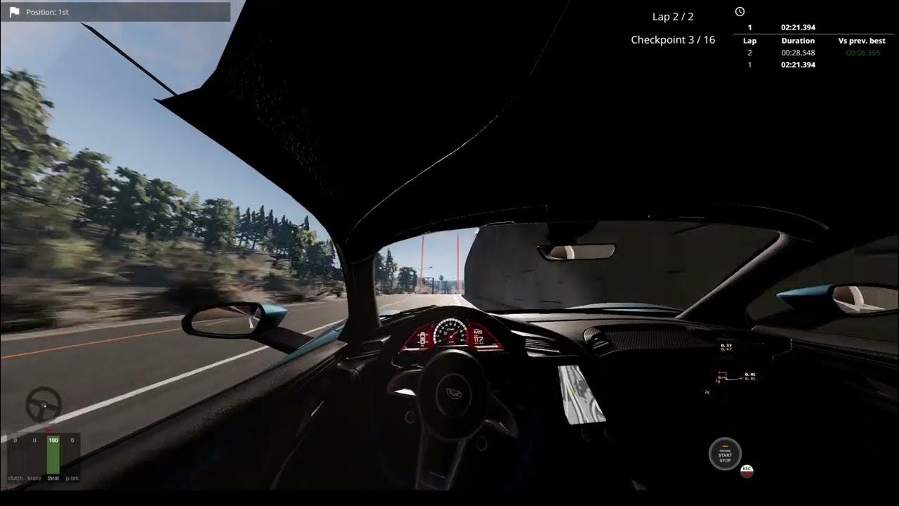 BeamNg Drive in VR with force feed back racing wheel and manual