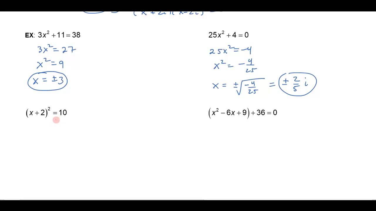 solving equations using square roots worksheet