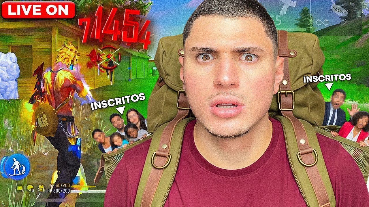 LIVE ON🔴 HOJE É DIA DE CARREGAR VOCÊS PRO MESTRE!🔥 FREE FIRE AO VIVO! JACKsx FF