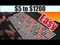 Start at 5 and win 1200 w this roulette strategy
