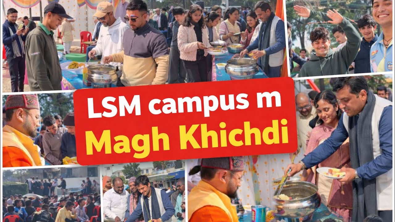 LSM Campus Pithoragarh Mai magh khichdi ka aayojan 