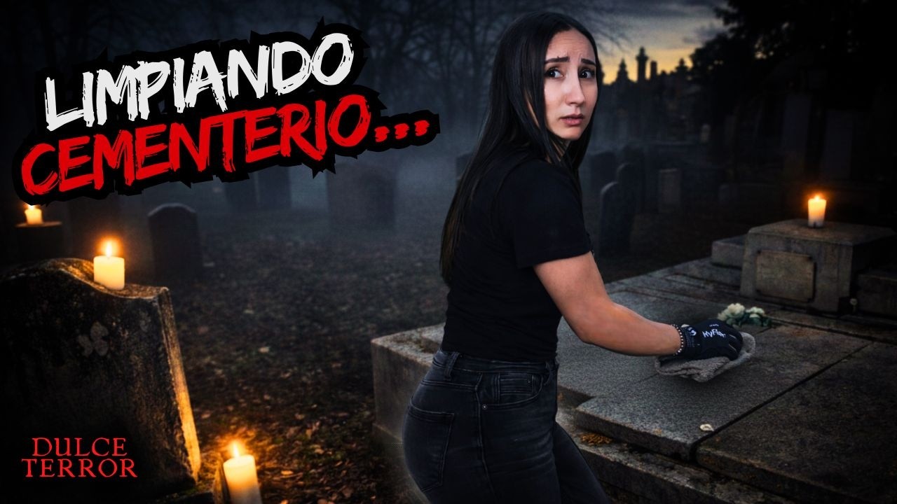 Limpiando Tumbas Olvidadas en el Cementerio de Noche