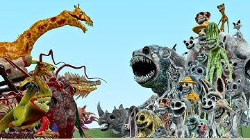 All New Zoochosis Mutant Animals Vs All Zoonomaly Monsters In Garry