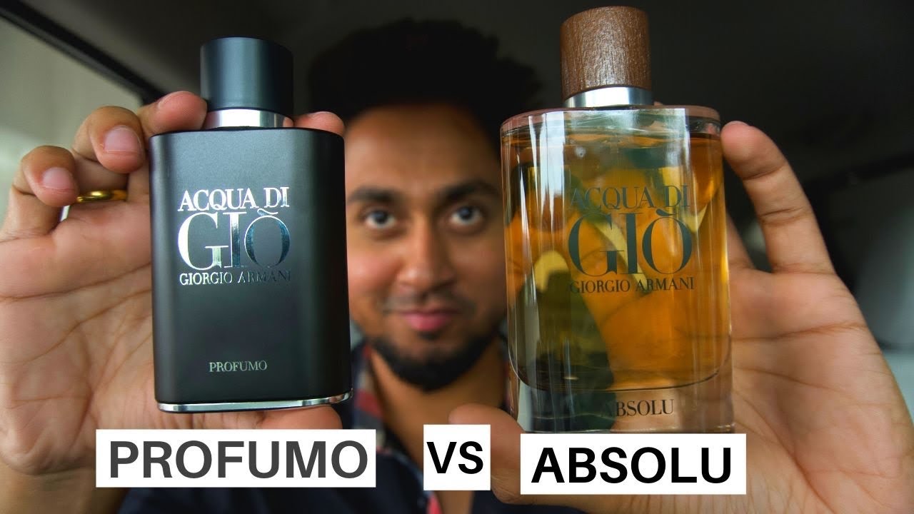 acqua di gio profumo vs absolu - YouTube