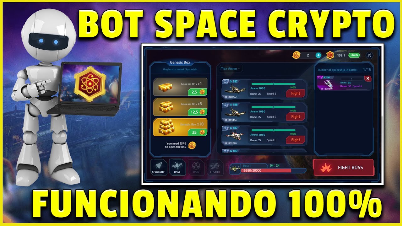 SPACE CRYPTO – BOT GRATUITO FUNCIONANDO 100%