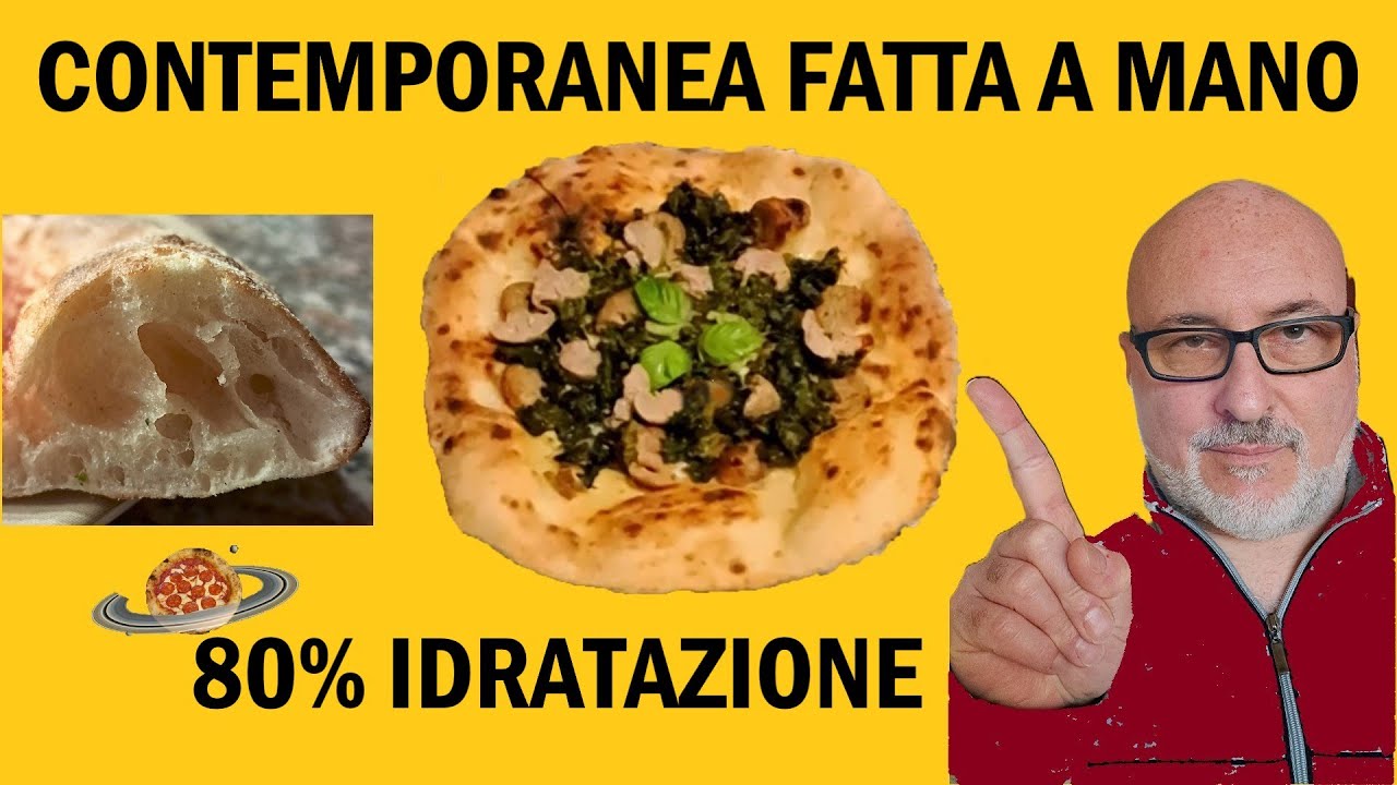 Pizza contemporanea FATTA IN CASA impasto a MANO