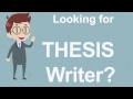 Thesis writing Services Pakistan
