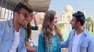 Taking Katie to Taj Mahal! Road Trip in India Ep3!