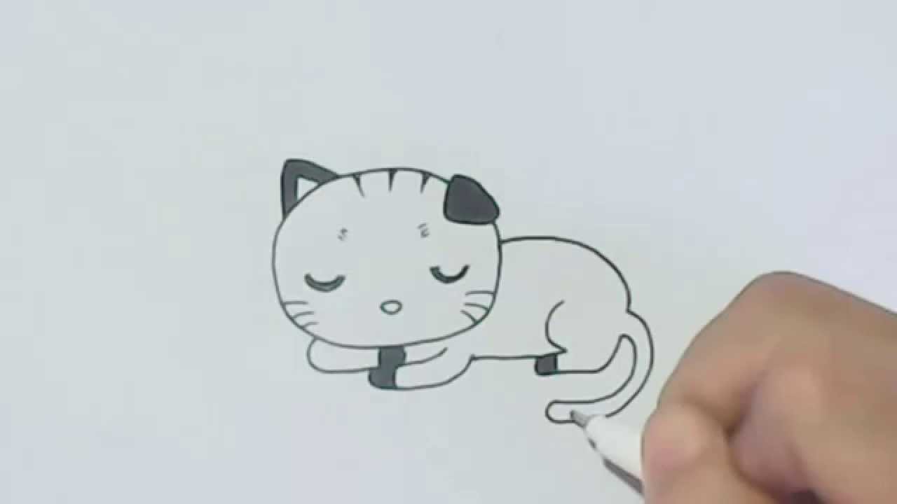 Featured image of post Cat Laying Down Drawing Cute Learn how to draw a cute kitten face with easy step by step instructions including a video drawing lesson