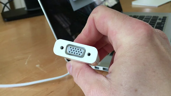Connect Your MacBook Pro to a Desktop Monitor With Apple's Mini DisplayPort to VGA Adapter