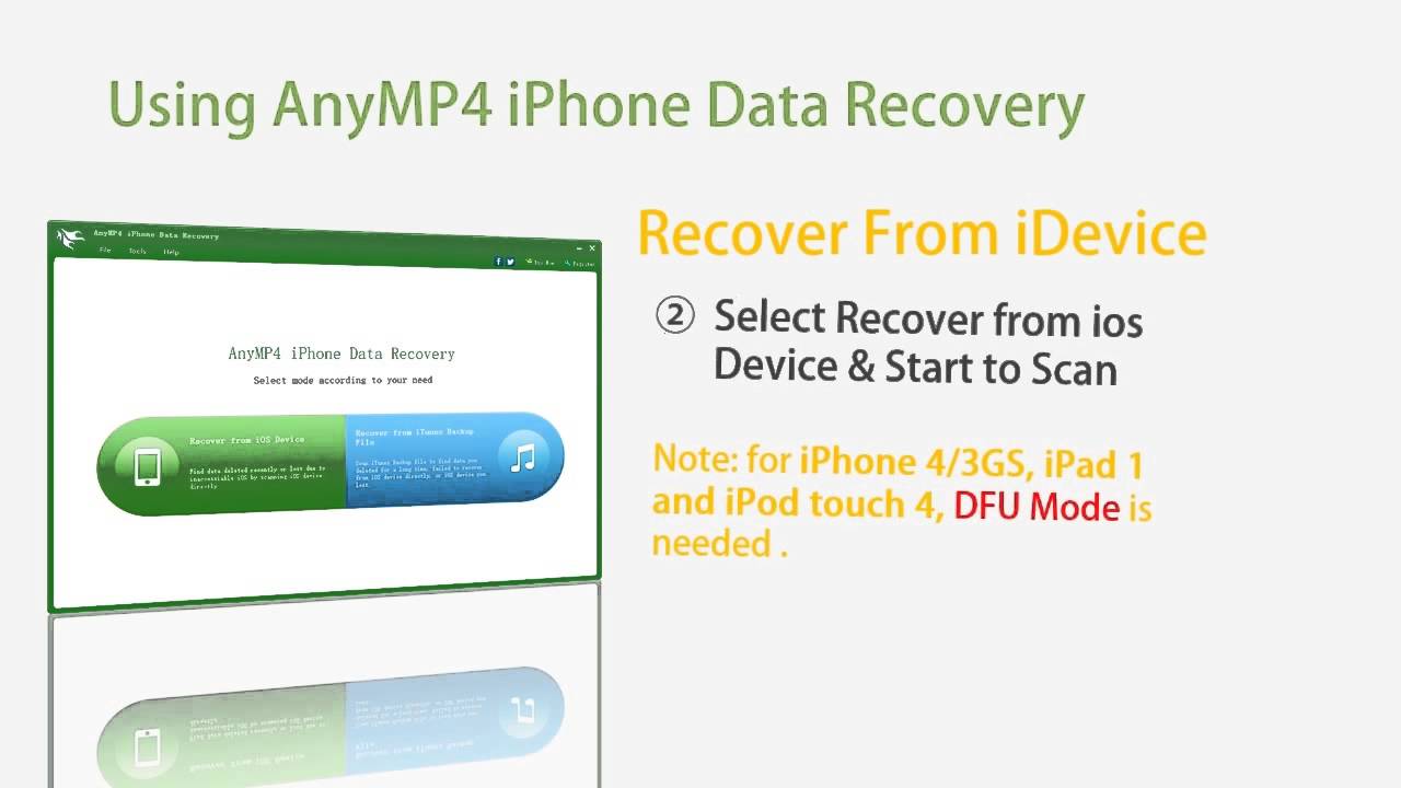 How to recover data from iPhone, iPad and iPod Touch or iTunes backup file