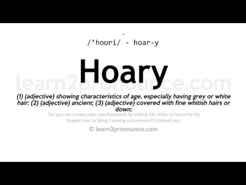 Video: Mengapa artinya hoary?