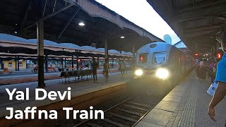 Train Number 4077 Yal Devi Express Train Arriving at Colombo Fort Railway Station in Sri Lanka