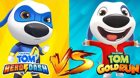 Talking Tom Hero Dash VS Talking Tom Gold Run | Talking Hank | Android Gameplay Walkthrough