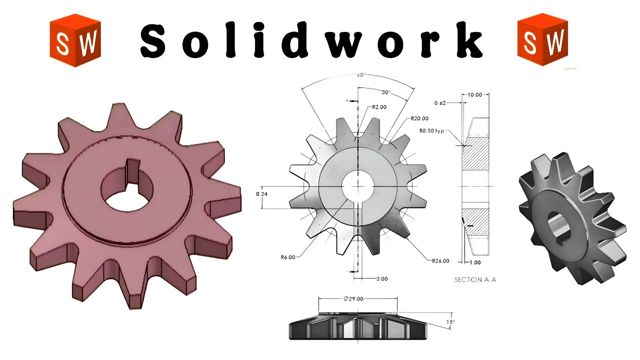 HOW TO MAKE A SPUR GEAR IN SOLIDWORKS | FULL TUTORIAL FOR BEGINNERS ...