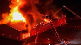 *** HEAVY FIRE*** 2nd Alarm Commercial Structure Fire, Upper Saucon Twp, Pennsylvania - 6.1.24