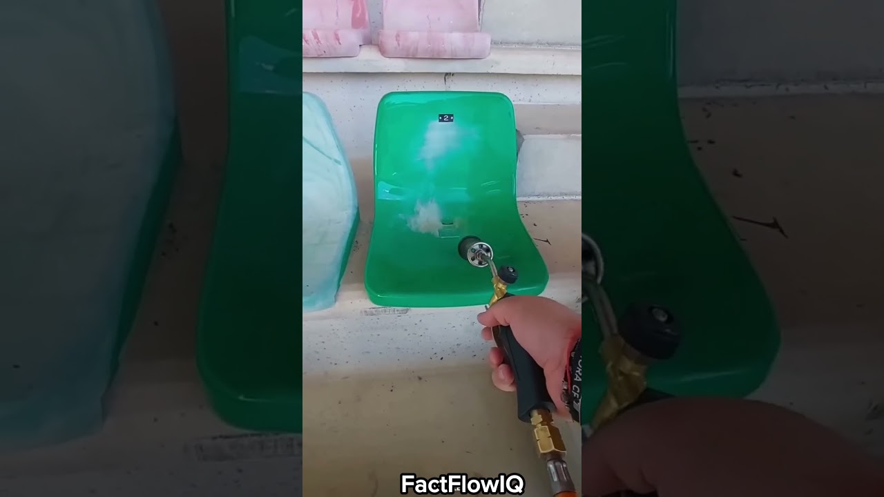 HOW THE CHAIRS ARE CLEANED IN STADIUMS || FactFlowIQ