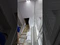 Обход лестницы на чердак натяжным потолком