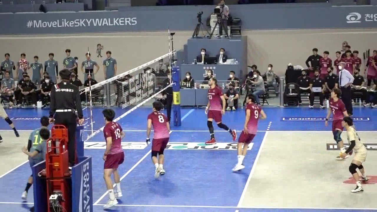 대한항공점보스 kal jumbos 스카이워커스전 진지위 선수 korea pro volleyball YouTube