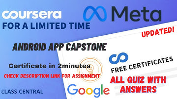 Android App Capstone,(week-1-3) All Quiz Answers.#coursera #quiztime #answers #quiz #mr #course