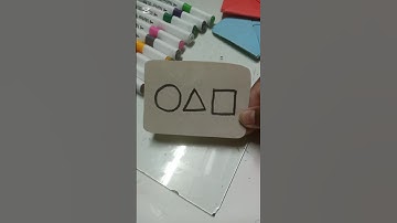 🔴🔺◼️✨Squid game invitation card #squidgame