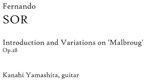 Fernando Sor: Introduction and Variations on 