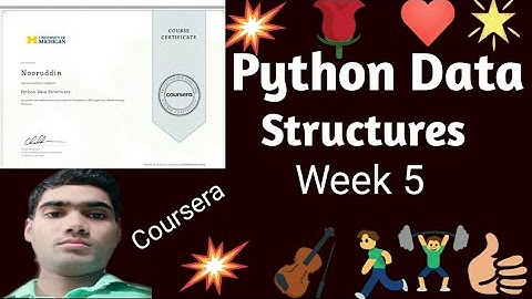 Python data structures! Week 5th answer