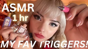 1 Hour ASMR (unique triggers, tingly clicky mouth sounds, hand movements, tapping nails) 10K SUBS!!!