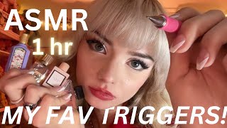 1 Hour ASMR (unique triggers, tingly clicky mouth sounds, hand movements, tapping nails) 10K SUBS!!!