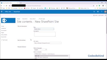 How to create subsite in office 365