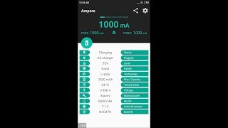 Ampere (by Braintrapp) - current measuring app for Android. screenshot 4