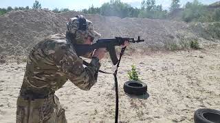 Контролируемая автоматическая стрельба АК-74. Controlled automatic firing AK-74.