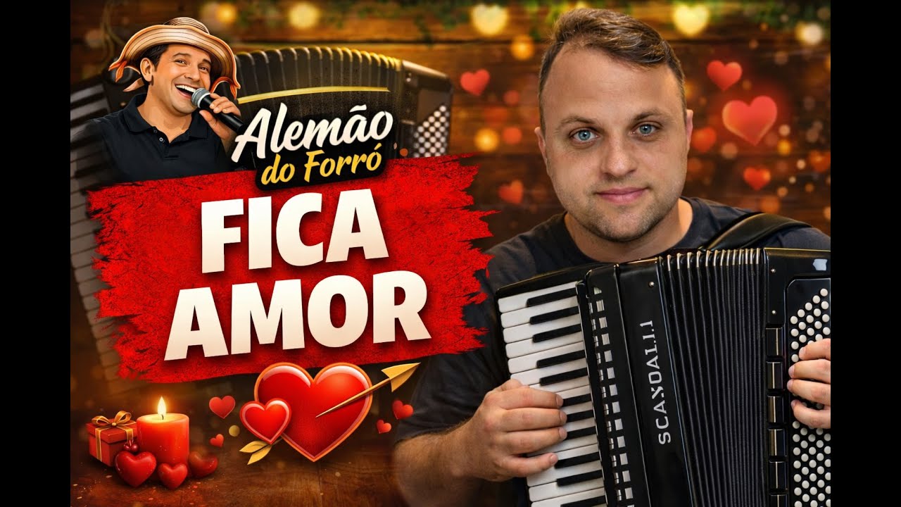 Fica Amor no Acordeon | Aula de Forró para Iniciantes – Alemão do Forró.